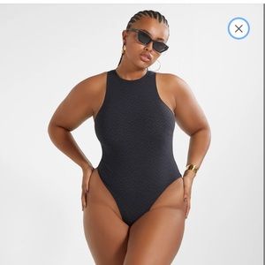 FENDI X SKIMS HIGH NECK BODYSUIT - BLACK SIZE XL NWT!!!!!